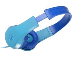 Motorola Sound Kinderkoptelefoon - MOTO JR200 BLU - Koptelefoon met Draad - Volumebegrenzing tot 85dB - met Audiosplitter - BPA-Vrij - Vanaf 3 Jaar
