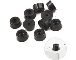FSW-Products - 4 Stuks Rubberen Voetjes - Onderzetters en Stootdopjes - Rubber Deurstopper - Meubelonderzetter - Trillingsdempers - Antislip Bescherming - 12 x 8 x 7 mm