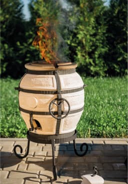 Keramische tandoor Don Sarmat - Multifunctionele Houtoven BBQ - Voor de Fijnproever! — thumbnail 4