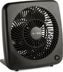 AirKing - Tafelventilator - Zwart - Ventilator met 2 snelheidsstanden 35 dB - Bureau ventilator 18 cm diameter — thumbnail 1