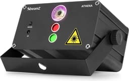 Disco Laser met Ingebouwde Accu en 2 Lasers - BeamZ Athena - Multicolor LED Discolamp — thumbnail 5