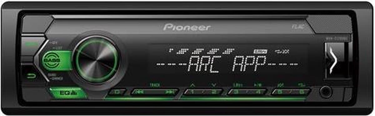 Pioneer MVH-S120UBG – 1-DIN Autoradio met USB & AUX-in – Groene verlichting – 4×50 W — afbeelding 1