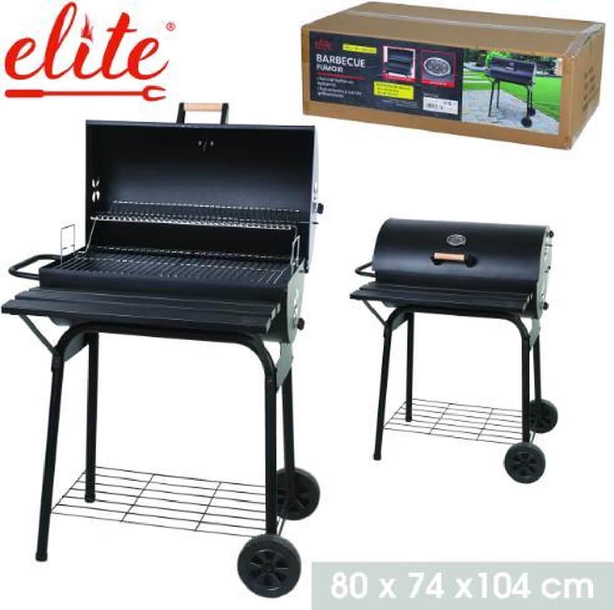 Elite - Complete Smoker Barbecue 80x74x104cm — afbeelding 1