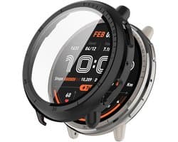 Strap-it Hard case hoesje met screenprotector - geschikt voor de Amazfit Active 2 (zwart)