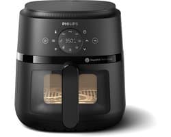 Philips 2000 Series Airfryer - NA220/00 - Kijkvenster - RapidAir - 4.2L - Tot 4 Personen - Zwart — thumbnail 1
