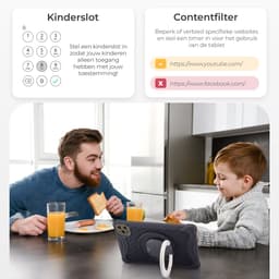 ATouch Kindertablet Tab 10 Plus – Kindertablet Vanaf 3 jaar – Kindertablets 2026 Model – 10 Inch Kids Tablet – Android 15 Tablet Kinderen– Inclusief 64GB+64SD & Screenprotector - Zwart — thumbnail 3