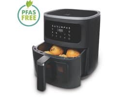 FRITEL Airfryer SnackTastic® 7720 – Heteluchtfriteuse 8L XXL – 1700W – Voor 1-8 Personen – Touchscreen – Airfryer met Kijkvenster & Verlichting – 8 Programma’s – PFAS-vrij – Zwart