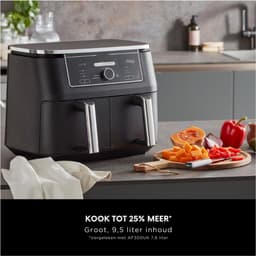 Foodi Max Dual Zone Airfryer – 2 Laden – 9.5L – 6-In-1 Functies – Olievrij – Anti-Aanbak – Vaatwasserbestendig – Zwart — thumbnail 4