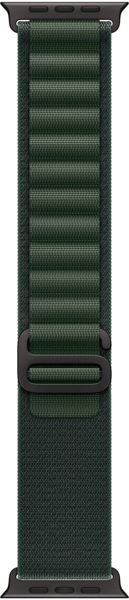 Apple Watch Ultra 2 GPS + Cellular 49mm Black Titanium Case with Dark Green Alpine Loop - Medium — thumbnail 5