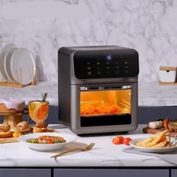 Airfryer - 12L - 11 in 1 - Multifunctionele Elektrische Oven - 1700 Watt - Led Touchscreen - Met Venster - Air Fryer - RVS — thumbnail 5