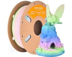 Eryone Matte Rainbow PLA 3D Printing Supplies - Aquarel (Roze/Paars/Blauw/Groen/Lemon Geel)