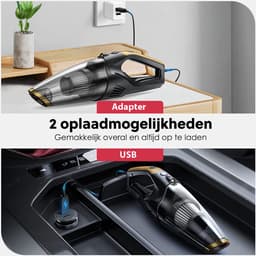 Cleanforce Kruimelzuiger V2 Snoerloos met extreme zuigkracht - Nat & Droog - Auto Stofzuiger - Voor Thuis & Auto — thumbnail 4