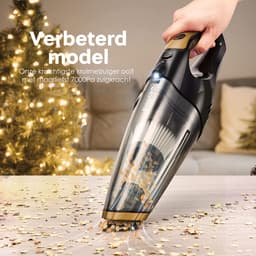 Cleanforce Kruimelzuiger V2 Snoerloos met extreme zuigkracht - Nat & Droog - Auto Stofzuiger - Voor Thuis & Auto — thumbnail 2