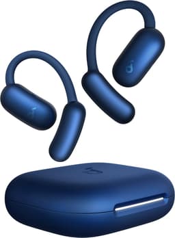 soundcore AeroFit 2 by Anker - Open-ear oordopjes - Niet-intrusief ontwerp - Verstelbaar comfort - Goede pasvorm - Rijke bas - Hi-res audio - 42 uur afspeeltijd - Bluetooth 5.4 - Draadloos opladen - IP55 - Open-ear earbuds — thumbnail 1