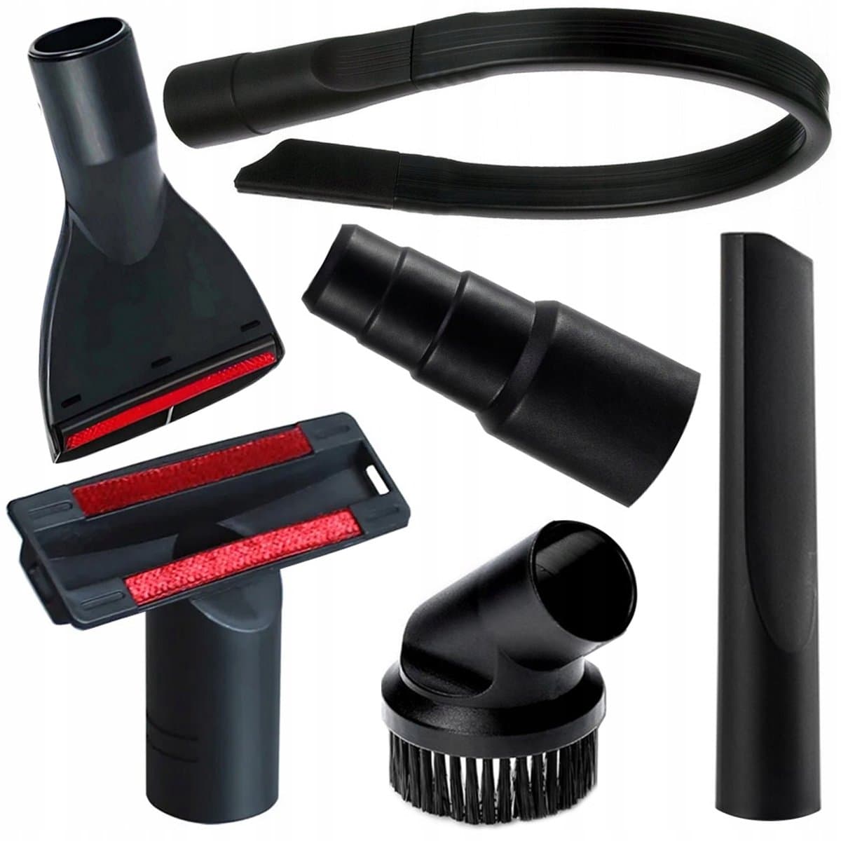 6-delige stofzuiger accessoire set met koppelstuk - Hulpstukken stofzuigers — afbeelding 1
