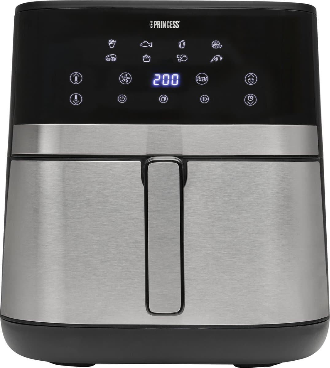 Princess 182474 DualHeat Airfryer - 7L - 2300 W - PFAS vrij - Dubbele verwarmingselementen - 12 voorgeprogammeerde programma's - Stijlvol matzwart ontwerp — afbeelding 1