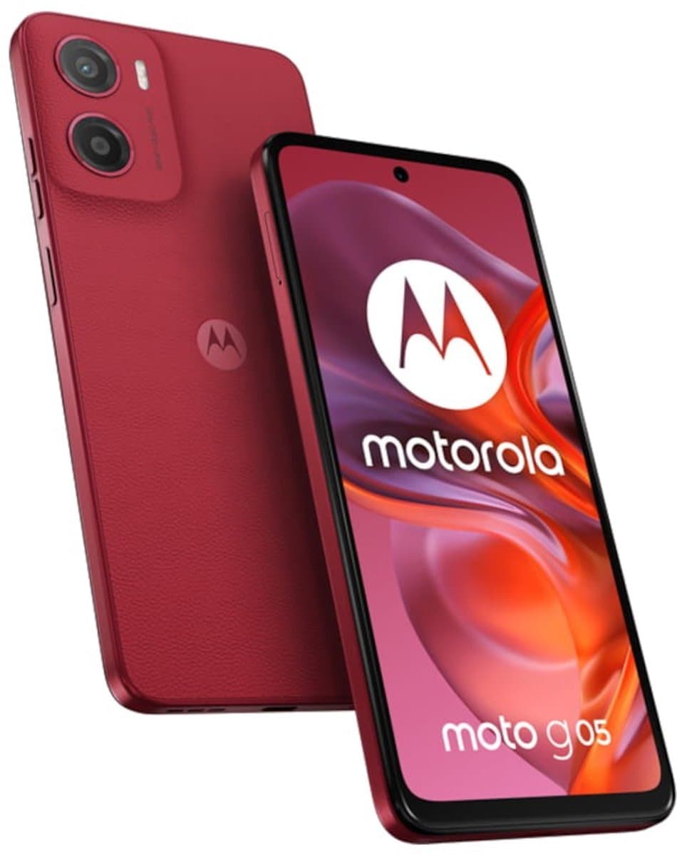 motorola moto g05 - 4/64GB - Plum Red — afbeelding 1