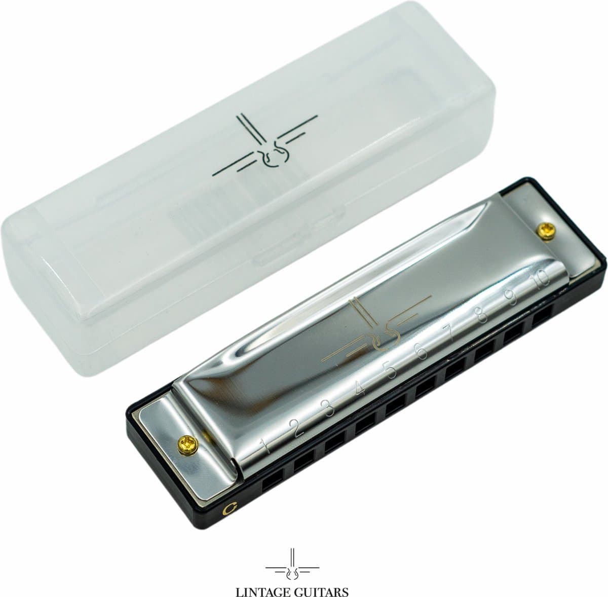 Mondharmonica C voor Volwassenen en Kinderen - Blues Harp - Zilver — afbeelding 1