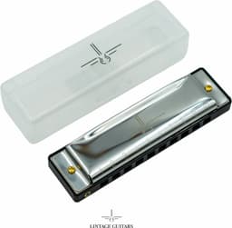 Mondharmonica C voor Volwassenen en Kinderen - Blues Harp - Zilver — thumbnail 1