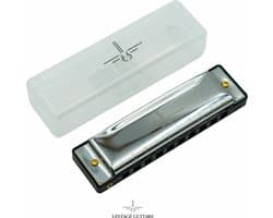 Mondharmonica C voor Volwassenen en Kinderen - Blues Harp - Zilver