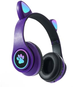 KINSI Bluetooth Gaming Headset - Stylish Kat Oor Design met LED - Verlichting! Perfect voor Meisjes, Compatibel met Alle Apparaten (Tablet / Computer / Telefoon) — thumbnail 1