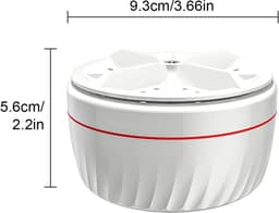 Mini Draagbare Wasmachine Opzetstuk Voor Thuis Keuken Afwas Mini Turbine Gadget Super Handige Compacte Wasmachine Kleren Sokken Wassen — thumbnail 2