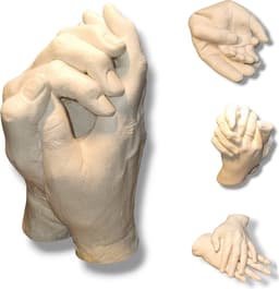 Handenbeeld | Handafdruk | Gipsafdruk | GipsHanden | Hand | 3D | Basis Pakket bestaat uit 150 gram Casting Mix Poeder & 350 gram Gips | Bodycasting | Extensso® | Gipsafdruk | Alginaat | Een herinnering | Hobby Pakket | Bodycasting | Handbeeld — thumbnail 1