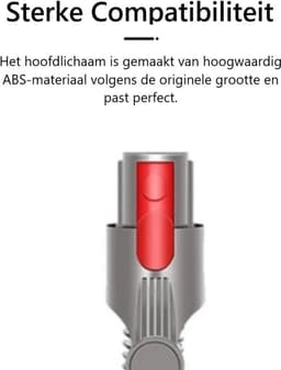 Nifkos Mop Dweil geschikt voor Dyson Steelstofzuiger - Mondstuk Accessoires Opzetstuk & Dweilsysteem voor V7 / V8 / V10 / V11 / V15 series - Vloerwisser en Vloermop - Nat & Droog - Inclusief 2 dweilmops — thumbnail 3