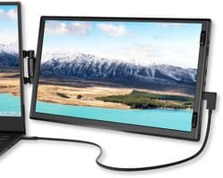 Laptop scherm uitbreider Slim 11.6" - 1 kabel-model USB-C - Plug & Play - Portable zakelijke monitor - Draagbaar extra laptop beeldscherm