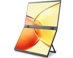 HoriVue Portable Monitor Pro 15.6 Inch - Full HD 60Hz - Extra Scherm Laptop - Draagbare Monitor - Laptop Scherm Uitbreider - Inclusief Kabels - Zwart