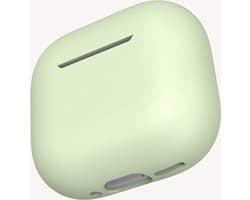 AirPods Hoesje geschikt voor Apple AirPods 4 – Groen - Siliconen Beschermende Case