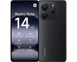 Xiaomi Redmi Note 14 - 5G - 8GB/256GB - Midnight Zwart