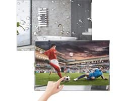 22 Inch Luxe Badkamer TV - Spiegel TV Met Touchscreen - Full HD - Android 11.0 - Waterdicht IP66 - Wi-Fi & Bluetooth (2024 Model)