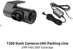 IMOU Dashcam T400 2K 1440P Auto Recorder met Continue Voeding (64gb) Zwart — thumbnail 2