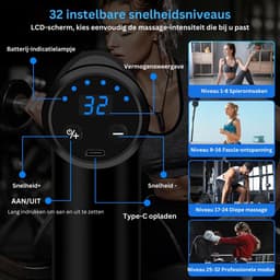 ApexArte® Massage Gun Professioneel - Massage Apparaat - Theragun — thumbnail 2