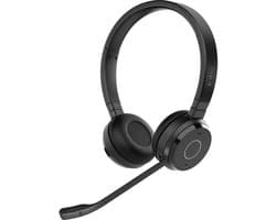 Jabra Evolve 65 TE - Headset Bedraad & draadloos - Bluetooth - USB-A- via Bluetooth-adapter - ruisonderdrukking - UC-gecertificeerd - zwart