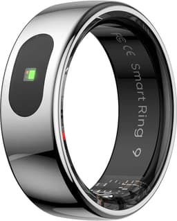 WizBay Premium Select® Smart Ring Zilver - Hartslag, Slaap, Zuurstof - Multi Sport Modi - Oplaadcase - Maat 8 — thumbnail 1