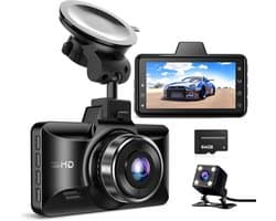 ApexArte® Dashcam voor Auto - Dualdashcam Voor en Achter - Full HD -