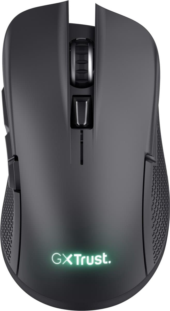 Trust GXT 923 YBAR - Draadloze Gaming Muis - RGB verlichting - Oplaadbaar - 7200 dpi - Zwart — afbeelding 1