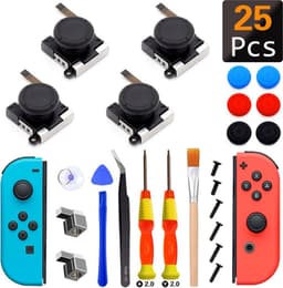 Reparatieset voor Nintendo Switch - Voor reparatie van 4 Joy-cons - 25 in 1 — thumbnail 1