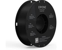 Eryone - Carbon Fiber Black - PLA Filament 1.75mm 1Kg - Voor 3D Printer en 3D Pen - Zwart