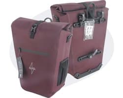 Voltano Luxe E-bike Fietstas 28L – Bordeaux Rood – Pakaftas Met Laptop vak – 100% Waterdicht - Met Schouderband - Extra E-bike Beugels