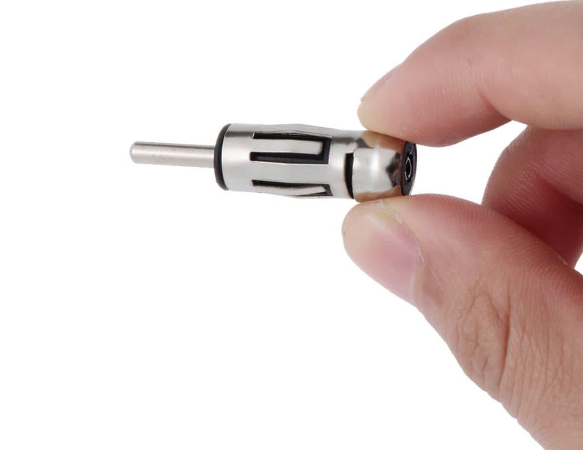 Antenneplug DIN-ISO verloop adapter - Autoradio Stereo ISO Din Antenne - Antennemast Adapter - Connector — afbeelding 1