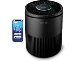 Clean Air Optima® CA-503B Compact Smart - Intelligente HEPA UV-C Ionisator Luchtreiniger - 360° Airflow - Ultrastil met sleepmode! <10dB(A)!