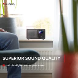 DAB radio met Bluetooth - Audizio Padova retro radio - Met mp3-speler en afstandsbediening - 40W — thumbnail 3