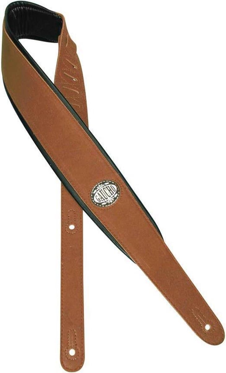 Gitaarband - Gaucho GST-314-LBR - Padded Series - Lichtbruin — afbeelding 1