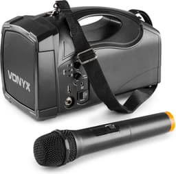 Portable speaker - Vonyx ST014 draagbaar omroepsyteem met draadloze handmicrofoon, Bluetooth en mp3 speler — thumbnail 2