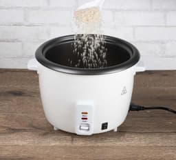 Alpina Rijstkoker - 1,8 Liter - 700 Watt - Stomer voor Groente - Warmhoudfunctie - Wit — thumbnail 2