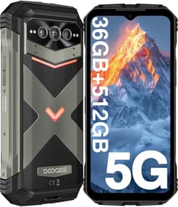 DOOGEE VMAX PLUS 5G - Robuuste Smartphone - Robuuste Telefoon - 36 GB ROM + 512 GB ROM - 22000 mAh/33 W- 200 MP + 32 MP + 20 MP nachtzicht - 6,58 inch FHD+ 120 Hz IPS - NFC - Face ID - Wi-Fi 6 - dubbele luidsprekers - Grijs — thumbnail 1
