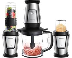 XRQUALITY - Keukenmachine 3-1 - Multifunctioneel - 700 w - Sapcentrifuge - Smoothie mixer - Voedselchopper - Droge molen